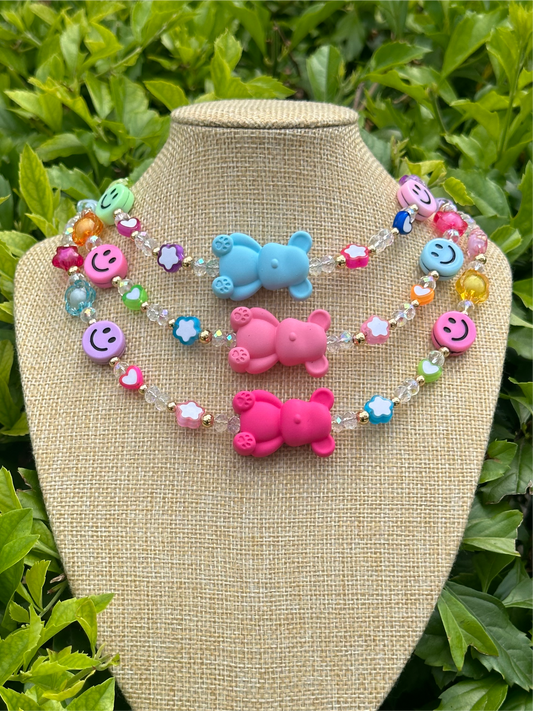 Colorful Bear Necklace